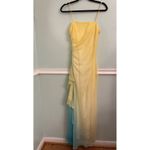 Vtg Yellow Teal Ombre Prom Hoco Dress Fairy Whimsy 5/6 Mermaid Photo 1
