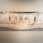 We The Free Denim Cropped Overalls Size 27 Distressed Photo 7