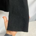 Nic+Zoe  xl Black Aysymetrical Neckline ribbed Sweater wool/laine angora blend Photo 5