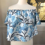 Keepsake the Label Foundations Blue Floral Crop Swing Top S Photo 0