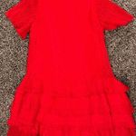 Missguided Red Ruffle Dress  Photo 2
