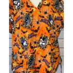 Disney Scrub Top Happy Halloween Plus size 3X 3XL Vneck Mickey Mouse Shirt Photo 3