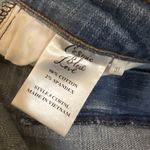 Cosmic Blue Love Jeans Womens 31 Blue Mid Rise Light Wash Straight 98% Cotton Photo 3