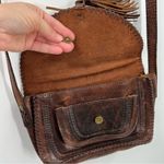 Patricia Nash  Beaumont Flap Brown Crossbody Vintage Distressed Leather *READ Photo 6