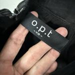 OPT Dress Women Mini Puff Sleeve Velvet Bow Babydoll Goth Dark Wednesday Black Size XS Photo 3