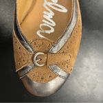 Sam Edelman  Ballet Flats Sz 7 Silver Leather & Tan Suede Upper Photo 9