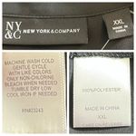 New York & Company Top Tie Neck Ruffle Cap Sleeves Green New Women’s Size XXL Black Photo 10