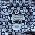 Live a Little Vtg Black White Quilted Button Cuff Jacket Women XL Bold Career Photo 7