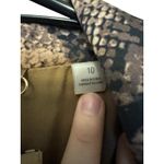 Elie Tahari Rare Snakeskin Print Blazer Size 10 Brown Lined Jacket Retail $298 Photo 7