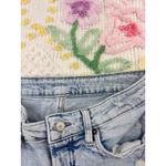 Old Navy  OG Straight Jeans Light Wash Distressed Button Fly Cropped Size 6 Photo 5