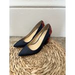 Jessica Simpson Western Denim Floral Pumps Size 6.5 Rose Platform Chunky Boho Photo 1