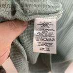 Loft  waffle knit cowl knit top green size‎ medium Photo 7