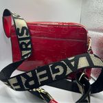 Karl Lagerfeld PARIS RED MAYBELLE CROSSBODY BAG Black & Gold Strap Photo 3