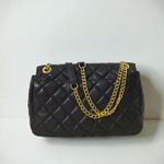 Michael Kors Sloan Chain Quilted Leather Shoulder Bag Black Holiday Office Party Photo 2