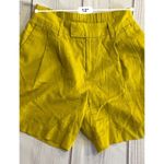 A New Day  High Rise Tailored Linen Shorts Yellow Women's 0 NWT Photo 4