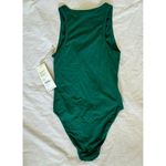 RicherPoorer NWT Richer Poorer Soft Stretch Modal V-Neck Bodysuit in Evergreen Size XS Photo 2