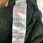 Pretty Little Thing  Green Glitter Plisse Ruched One Shoulder Midi Dress Size 12 Photo 5