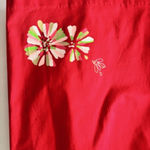 Liz Claiborne Liz Claiborne12 Golf Skort Red Floral Pocket Stretch Pickleball Active Bright Photo 3