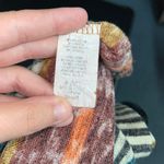 Wanna B Multi Colored Striped Short Dress With Black Suede Photo 4