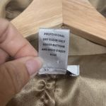 Cache Blazer Womens Size L Jacket Linen Silk Khaki Tan Buttons Size L Office Size L Photo 5