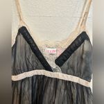 ALLOY Black and Cream Lace Trim Spaghetti Strap Dress Photo 14