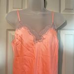 Victoria's Secret Peach Apricot Pink Lace Long Cami or Short Nightgown Medium Photo 2