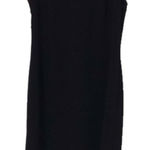Calvin Klein  Black Sheath Dress Womens Size 6 Sleeveless Asymmetrical Hemline Photo 0