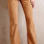 Pilcro The Stet Camel Corduroy Pants Women’s 25 Brown Stretch Slim Straight 33” Photo 0