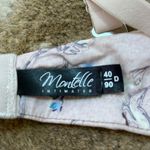 Montelle intimates BNWOT cream blue floral bra women’s size 40 D Photo 6