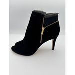 Marc Fisher  Women’s Black Ankle High Heel Boots Size 10W – Dress Booties Photo 3
