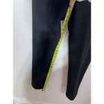 Andrew Marc  Pants Womens Size Large Faux Suede Black Pull on Skinny Leg Biker Photo 5