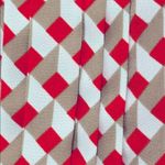 Worthington orange and White Patterned tank top Blouse Photo 2