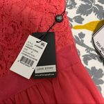 Adrianna Papell  Coral Lace Halter Gown NWT Size 2 Photo 3