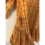 Olivia James Chloe Mini Dress Off the Grid Biscotti $216 Drop Waist Flounce S Brown Photo 9