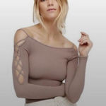 Free People  Intimately Criss Cross Off the Shoulder Top m/l Photo 0