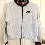 Nike Sportswear Retro French Terry Zip Up Jacket in Gray Photo 0