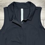 Lululemon Quick Drying Sleeveless Polo Golf Tennis Black Size 8 Photo 3