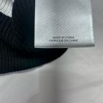 EXPRESS  Colorblock Knit Dress - Black, White, Blue Size M Photo 5