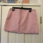 Lilly Pulitzer Callie Pink Seersucker Mini Skirt Size 8 Photo 1