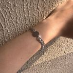 Smiley Face Charm Bracelet for Men Women Streetwear Hip Hop Unisex Style Silver Photo 6