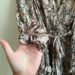 HYFVE  BROWN PYTHON RUFFLE DRESS Photo 4