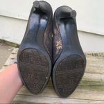 Naturalizer Maizie 11 Wide bronze/black snakeskin heels Photo 6