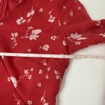 Love Fire Dress‎ Womens Red Size XS Large SleeveFloral Lace V Photo 5