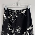 Y2K BLACK SHEER FLORAL‎ MIDI SKIRT Size M Photo 2