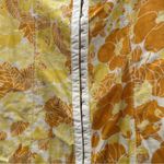 Urban Outfitters  Britney Yellow Floral Puffy Short Sleeve Smock Mini‎ Dress Sz M Photo 3