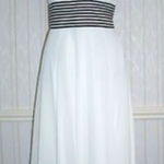 Elegant White and Black Women's Dress Size 10 Photo 0