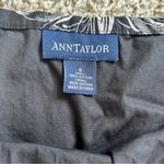 Ann Taylor π¦ Black Floral Mini Midi Skirt 6 Formal Neutral Photo 2