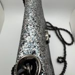 Coach  Parker 18 Dark Navy & Silver Glitter Convertible Shoulder Bag Photo 3