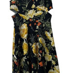 Sleeveless V Neck Long Midi Dress With Side Slits Size Measured Floral‎ Athletic Photo 0