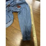Christopher & Banks Christopher‎ & Banks Women Sz Large Button Down Denim Shirt Embroidered Fall VTG Photo 7